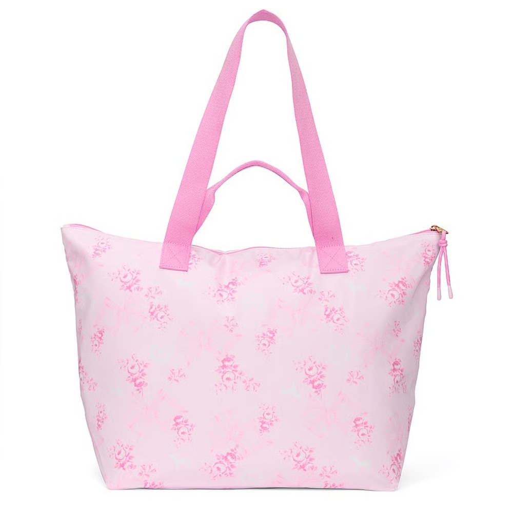 Pink X LoveShackfancy Floral Nylon Tote NWT